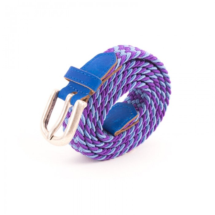 vertical l’accessoire Ceinture tressée fine violet bleu