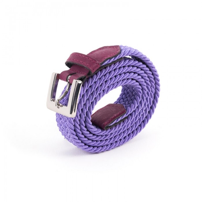 vertical l’accessoire Ceinture tressée fine violet bordeaux