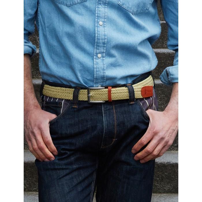 Vertical L’accessoire Ceinture Tressée Jaune Moutarde H/F