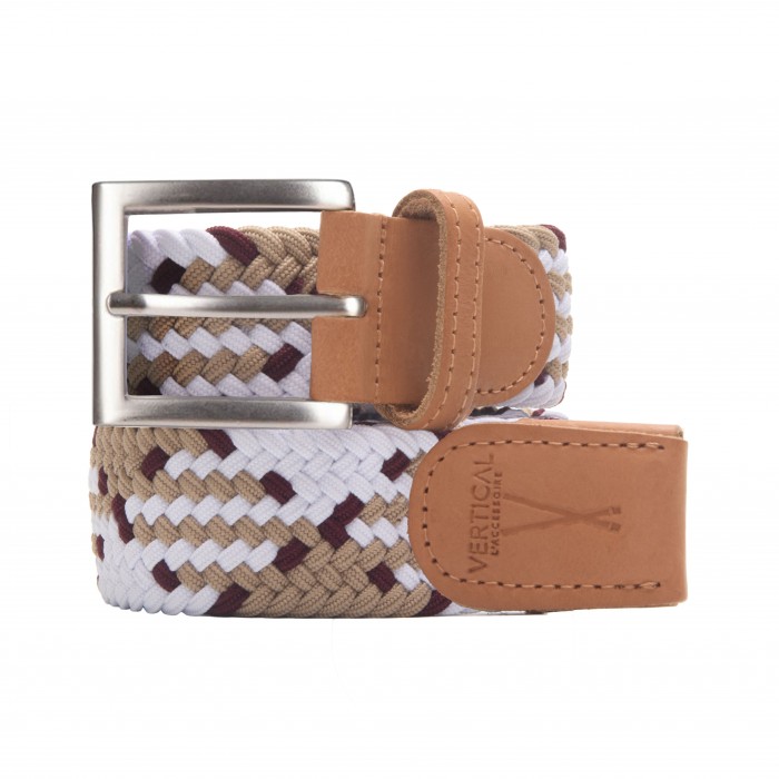vertical l’accessoire Ceinture tressée Noir beige blanc H/F