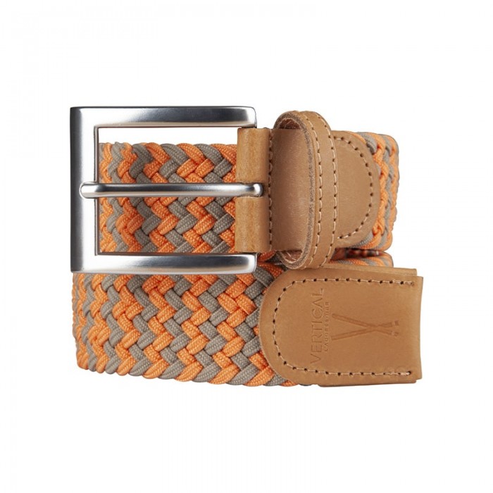 vertical l’accessoire Ceinture tressée orange marron