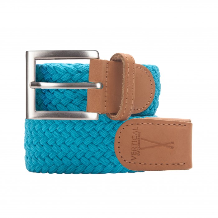 vertical l’accessoire Ceinture tressée Turquoise H/F
