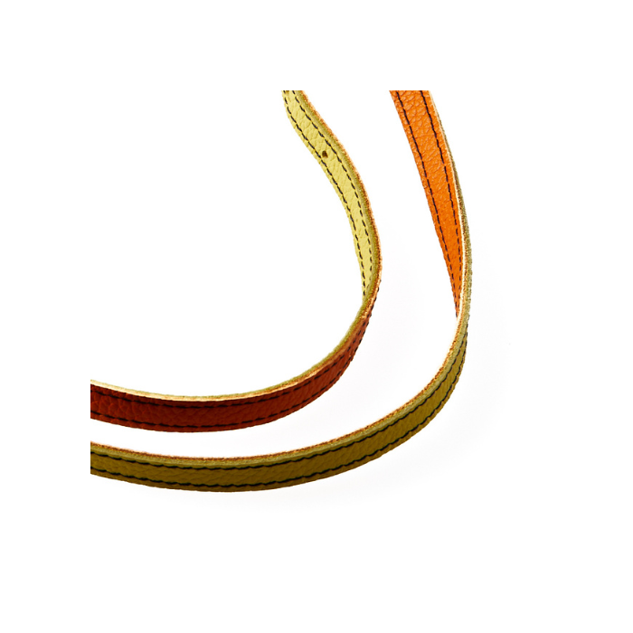 Vertical L’accessoire Lanière De Téléphone Cuir Mandarine Lemon