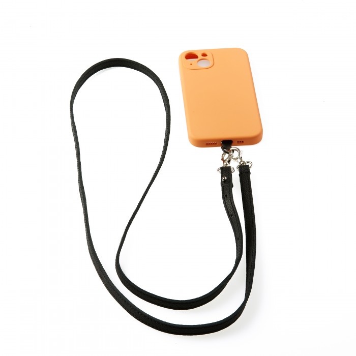 vertical l’accessoire Lanière de téléphone cuir Noir Noir