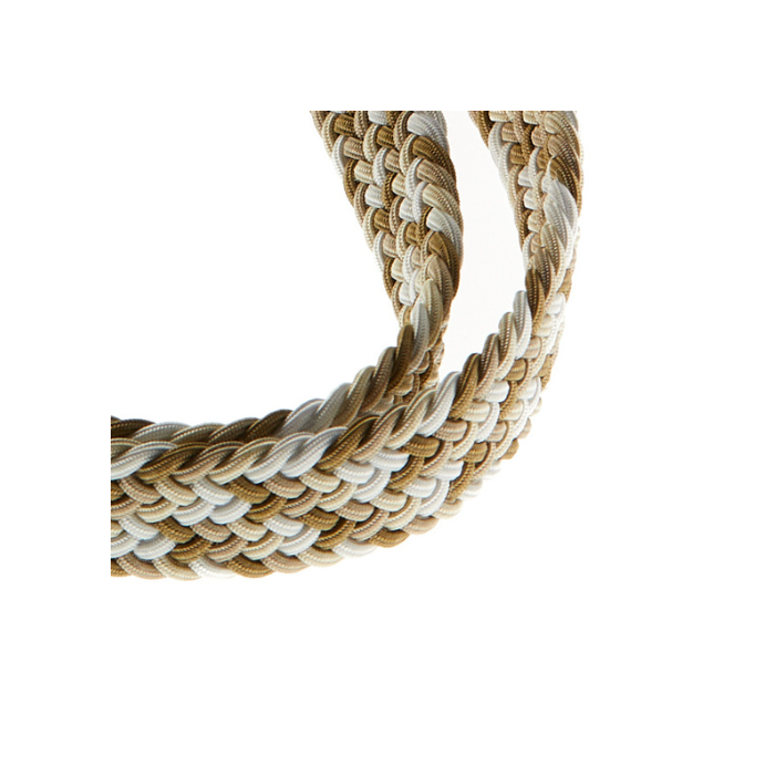 Vertical L’accessoire Lanière De Téléphone Tressée Beige Blanc Kaki