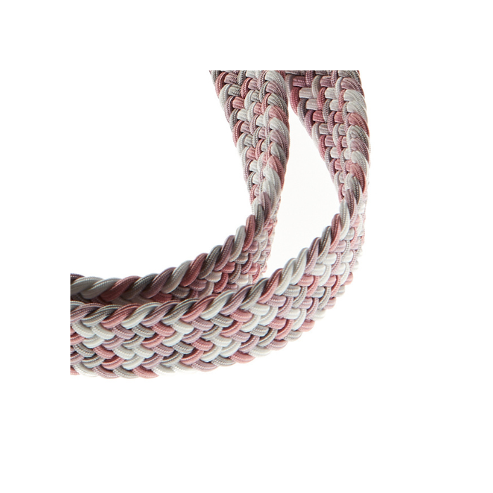 Vertical L’accessoire Lanière De Téléphone Tressée Blanc Rose Gris Clair