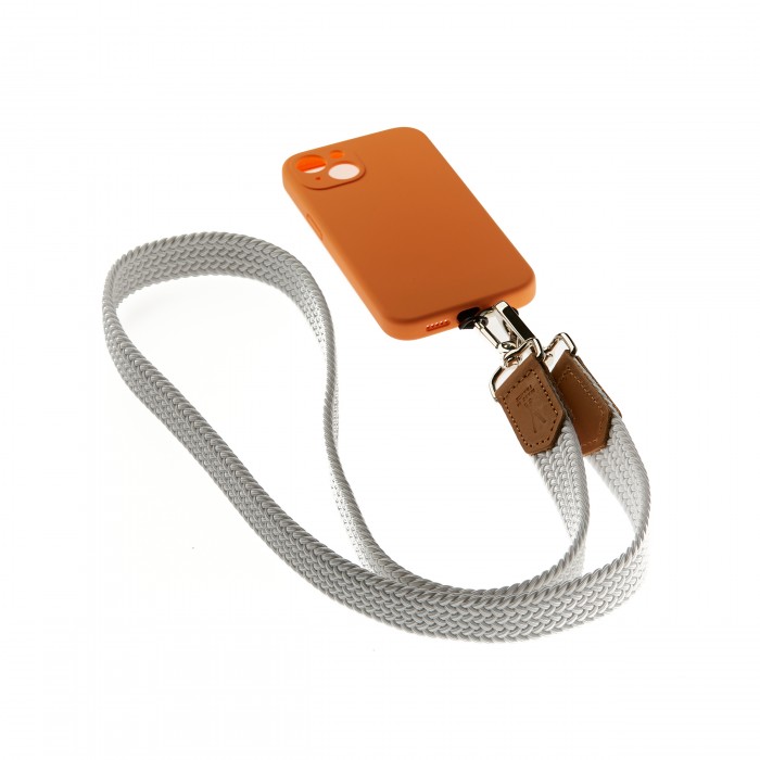 vertical l’accessoire Lanière de téléphone tressée Blanc