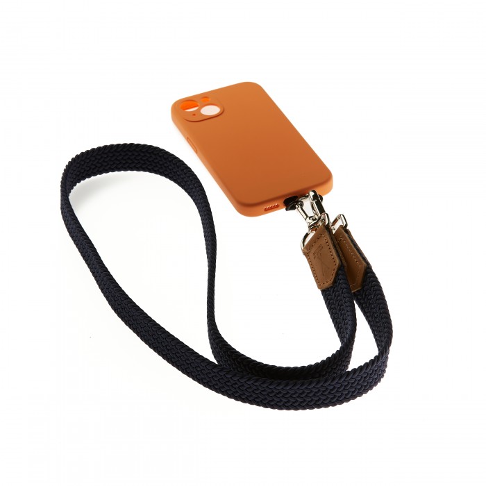 vertical l’accessoire Lanière de téléphone tressée Marine