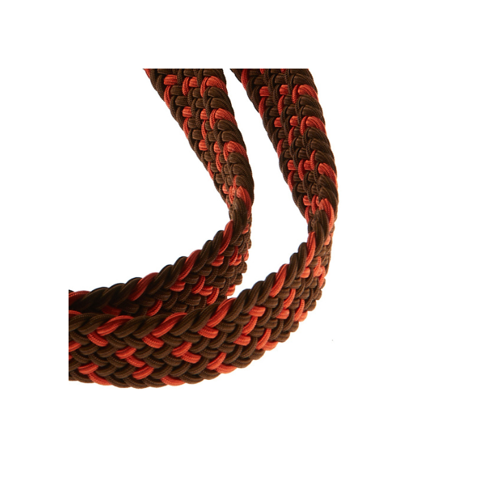 Vertical L’accessoire Lanière De Téléphone Tressée Orange Marron