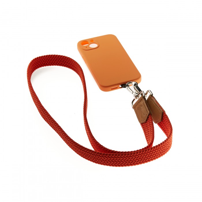 vertical l’accessoire Lanière de téléphone tressée Orange