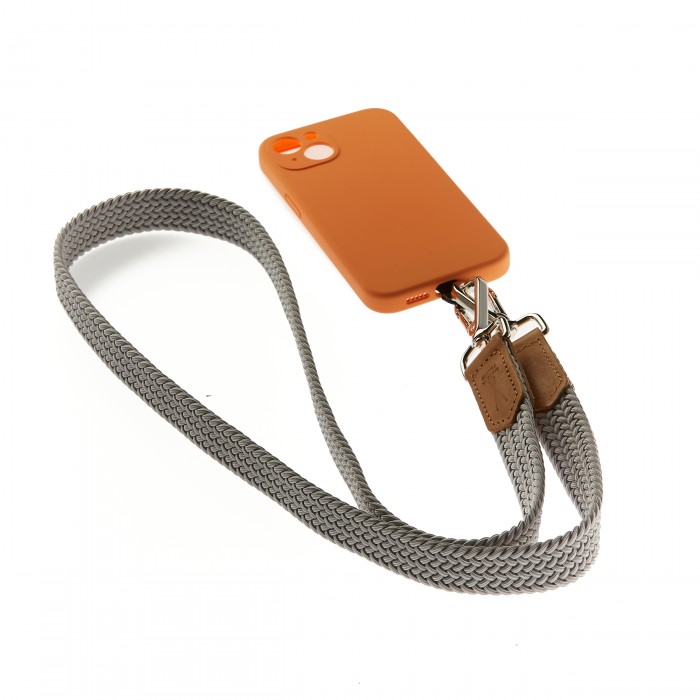vertical l’accessoire Lanière de téléphone tressée Perle