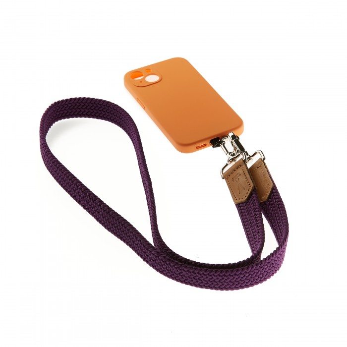 vertical l’accessoire Lanière de téléphone tressée Prune