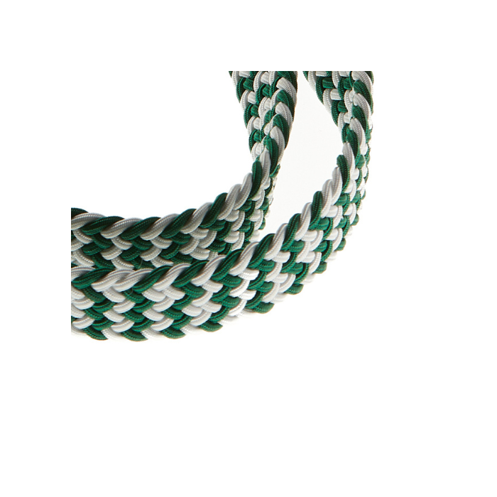 Vertical L’accessoire Lanière De Téléphone Tressée Vert Et Blanc