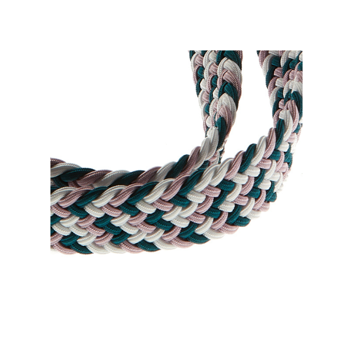 Vertical L’accessoire Lanière De Téléphone Tressée Vert Rose Blanc