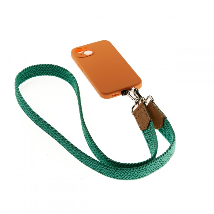 vertical l’accessoire Lanière de téléphone tressée Vert