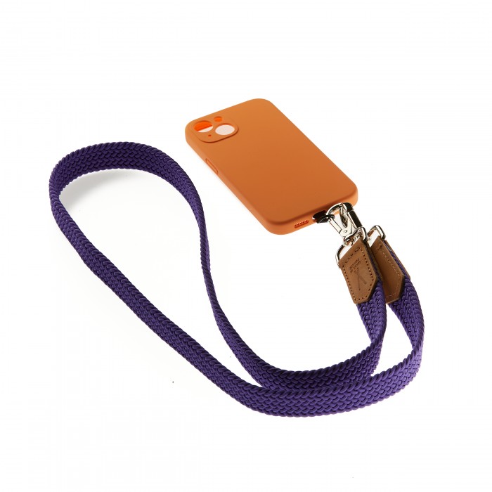 vertical l’accessoire Lanière de téléphone tressée Violet