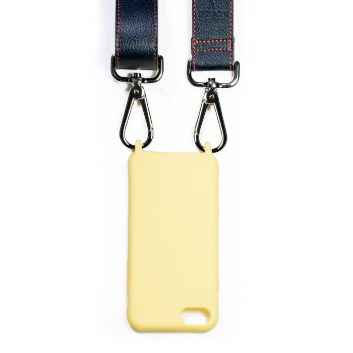 Vertical L’accessoire Lanière Premium De Téléphone Noir Skyline Marine
