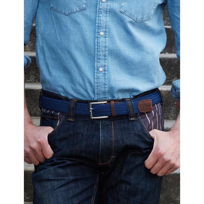 Vertical L’accessoire Ceinture Tressée Bleu H/F