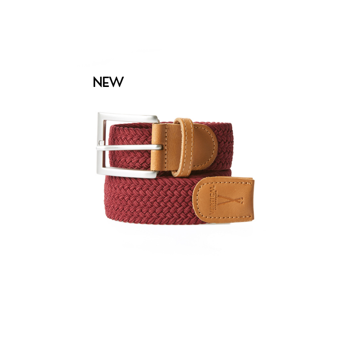 vertical l’accessoire Ceinture tressée bordeaux