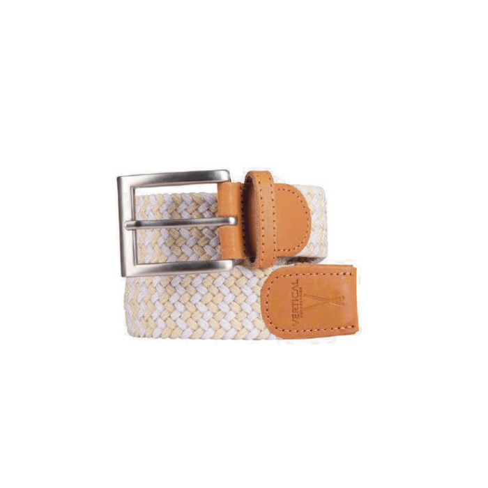 vertical l’accessoire Ceinture tressée jaune blanc