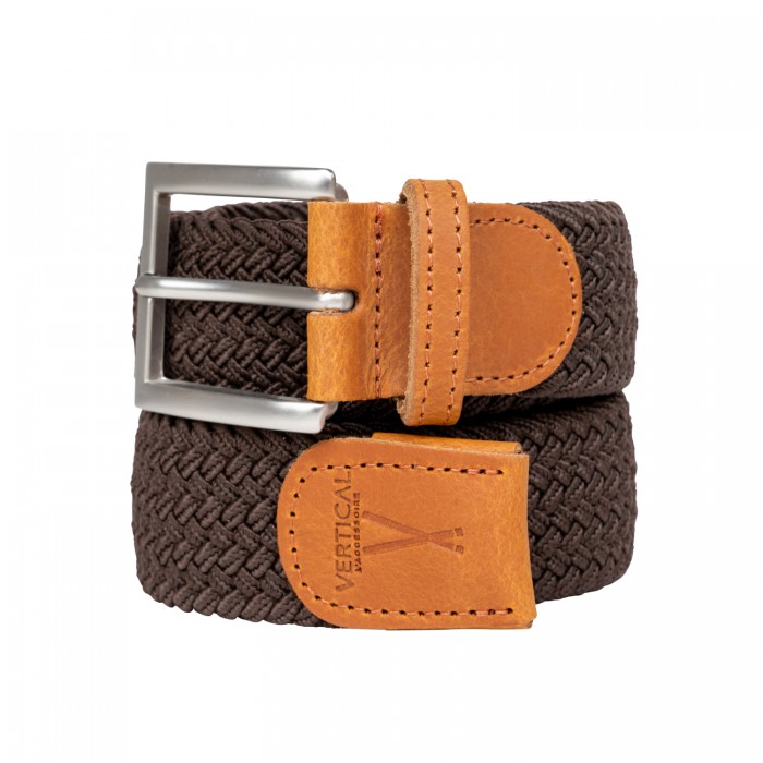 vertical l’accessoire Ceinture tressée marron H/F