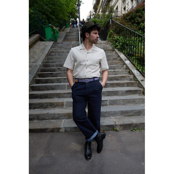 Vertical L’accessoire Ceinture Tressée Mauve H/F