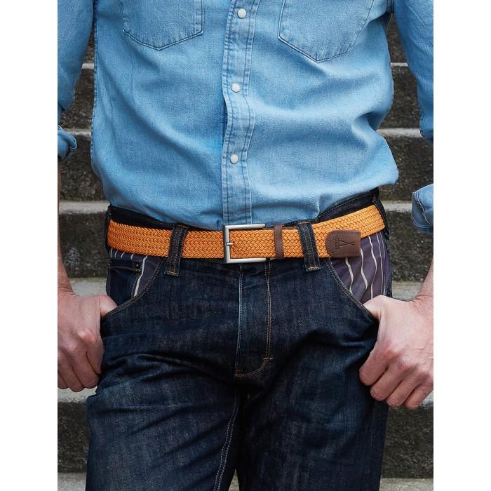 Vertical L’accessoire Ceinture Tressée Orange H/F