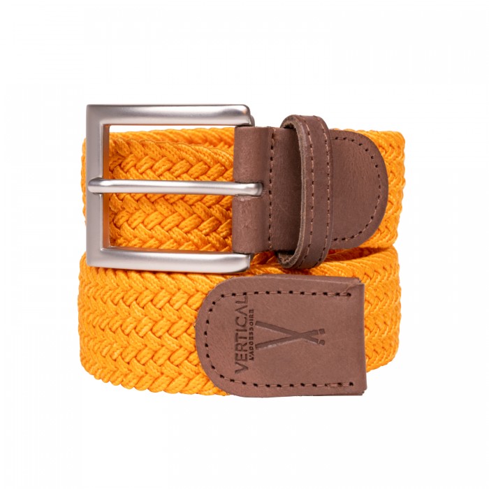 vertical l’accessoire Ceinture tressée orange H/F