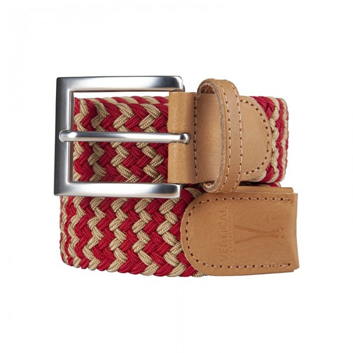 vertical l’accessoire Ceinture tressée rouge jaune