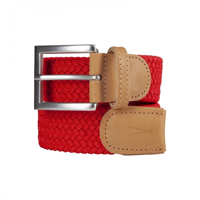 vertical l’accessoire Ceinture tressée rouge