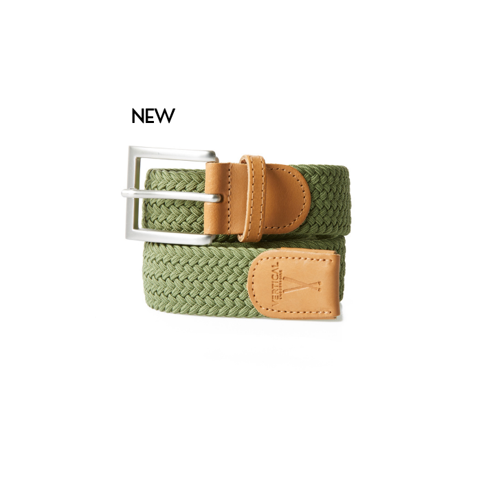 vertical l’accessoire Ceinture tressée vert olive