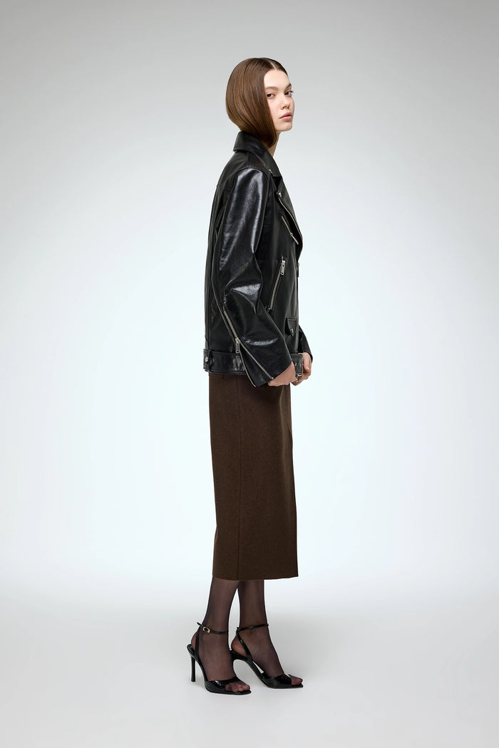 Vespucci By Vsp Ada - Veste En Cuir Noir