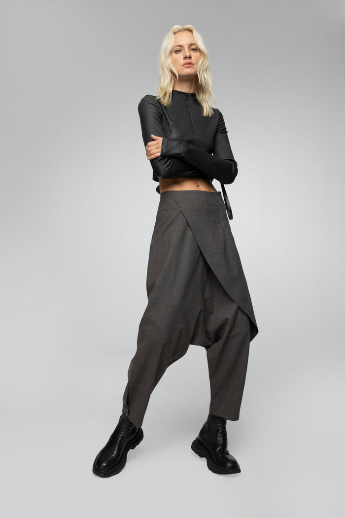 Vespucci By Vsp Agata - Top En Cuir Noir