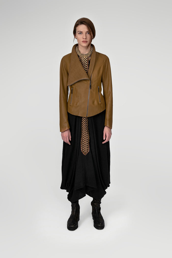 vespucci by vsp Alba - Veste en cuir Camel