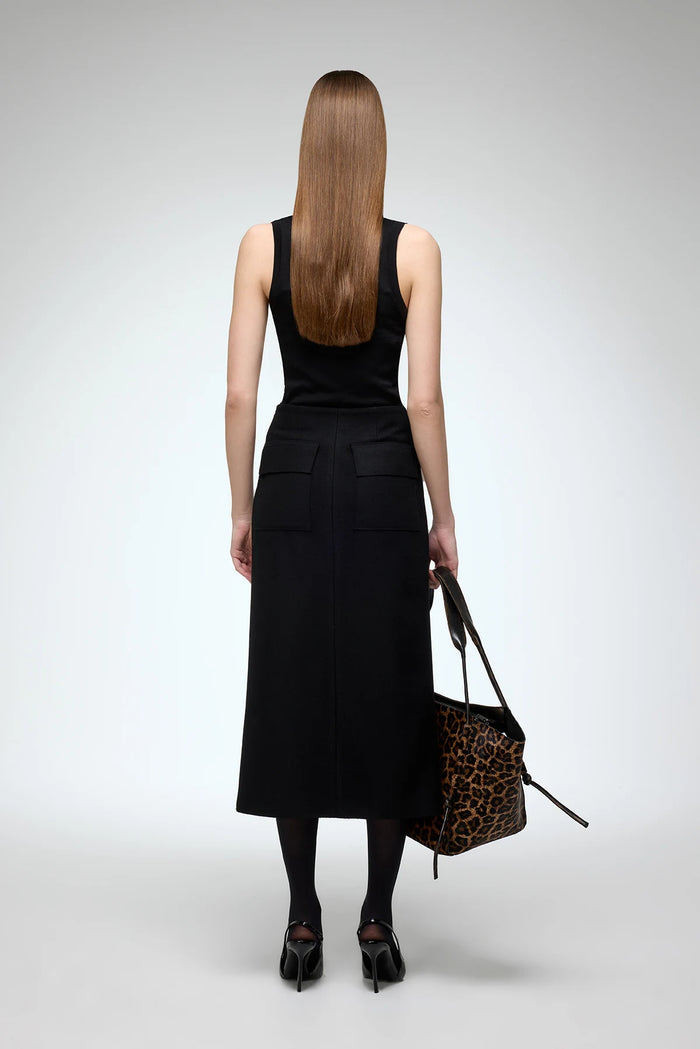 Vespucci By Vsp Alicia - Jupe En Laine Noire