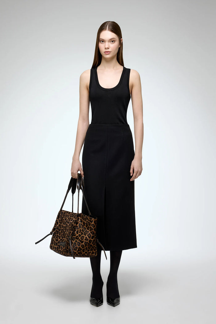 vespucci by vsp Alicia - Jupe en laine Noire