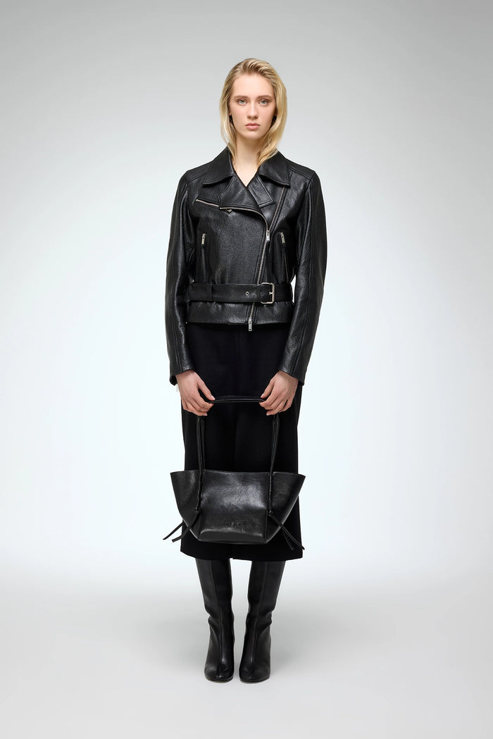 vespucci by vsp Amelia - Veste en cuir Noir