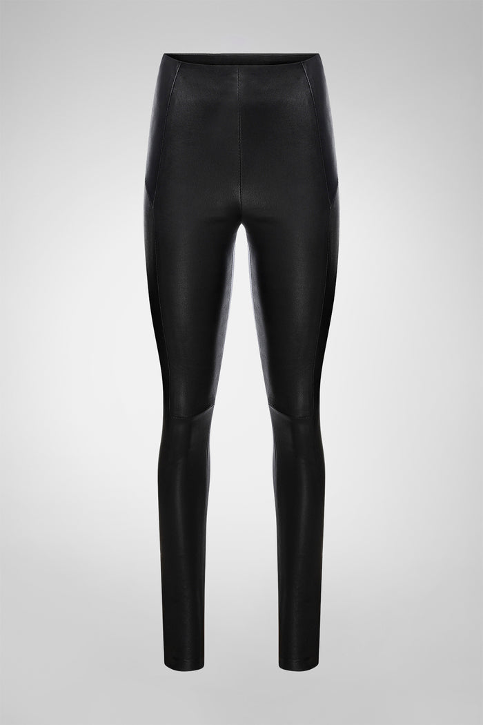 Vespucci By Vsp Antonia - Pantalon En Cuir Noir