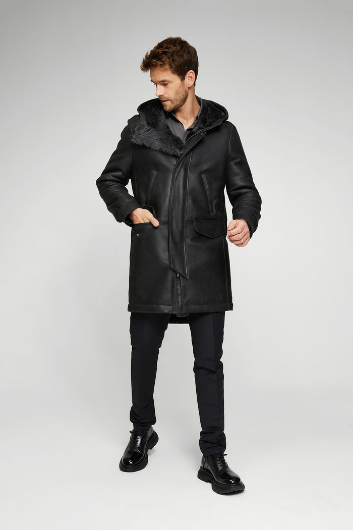 Vespucci By Vsp Bradley - Manteau En Peau Lainée