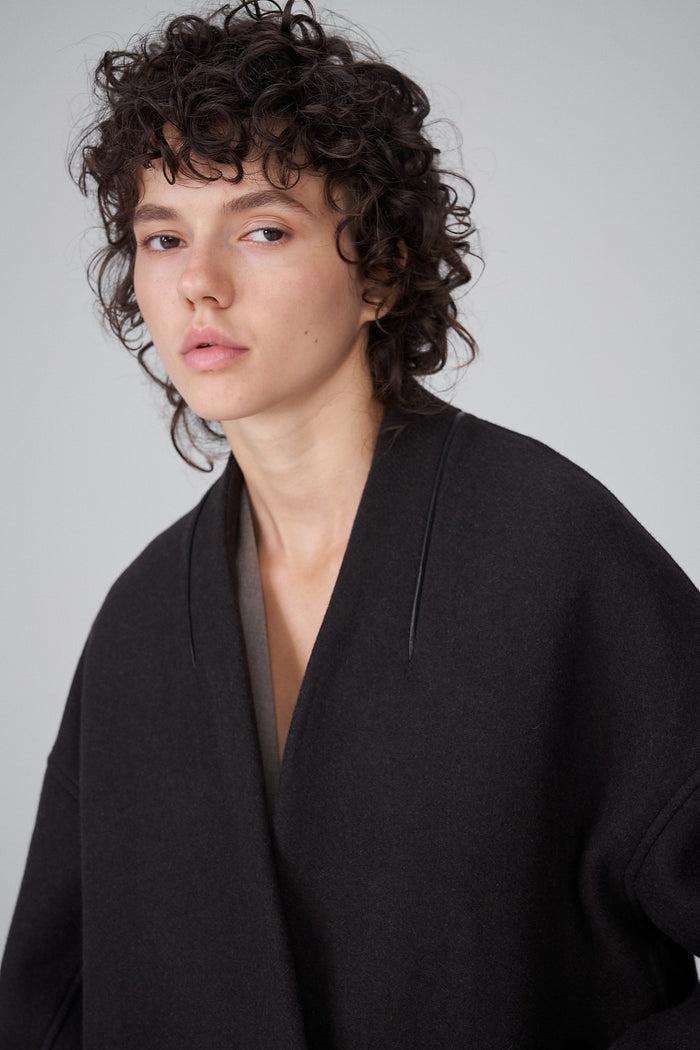 Vespucci By Vsp Crystal - Manteau En Laine Marron