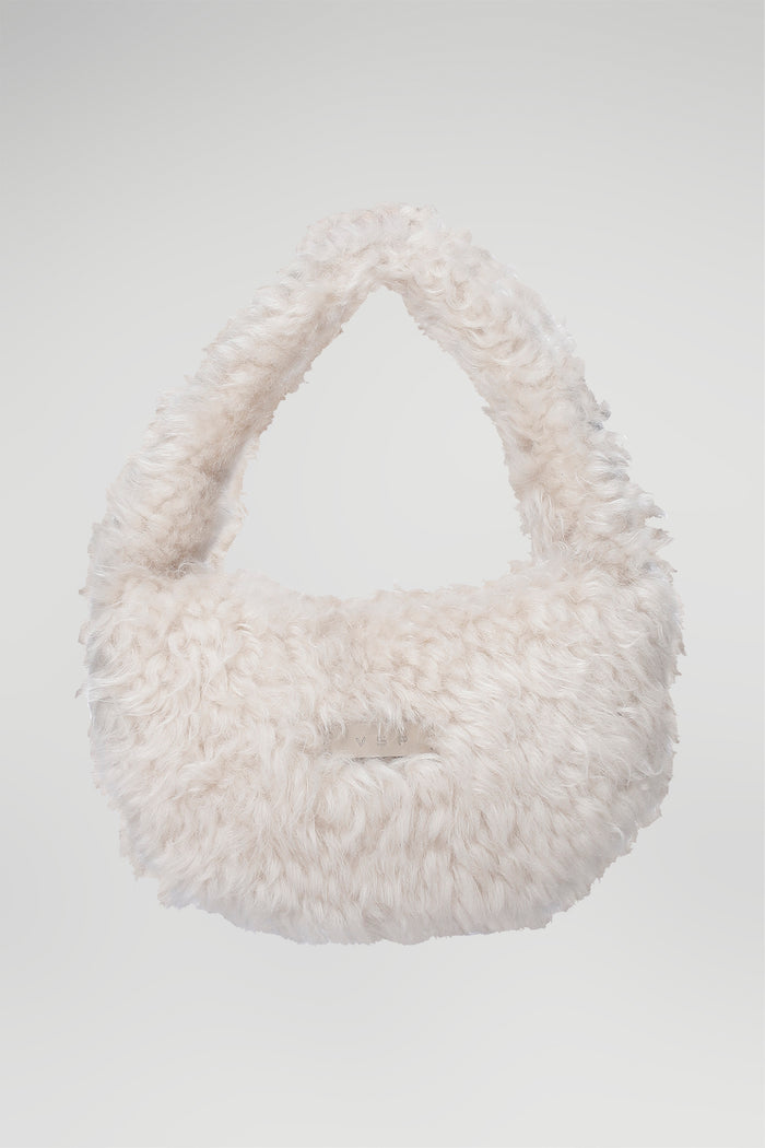 vespucci by vsp Dannie - Sac en peau lainée Ecru