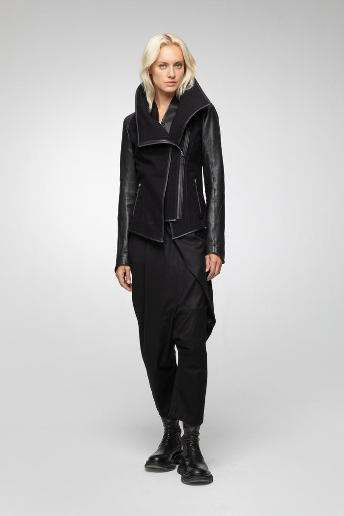 vespucci by vsp Daphné - Veste en laine noire