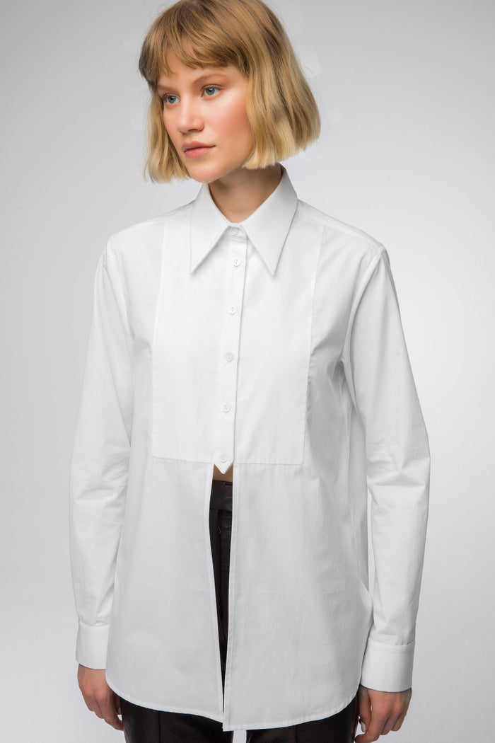 Vespucci By Vsp Daria - Chemisier En Coton Blanc