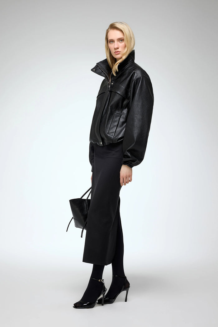 Vespucci By Vsp Eli - Veste En Cuir Noir