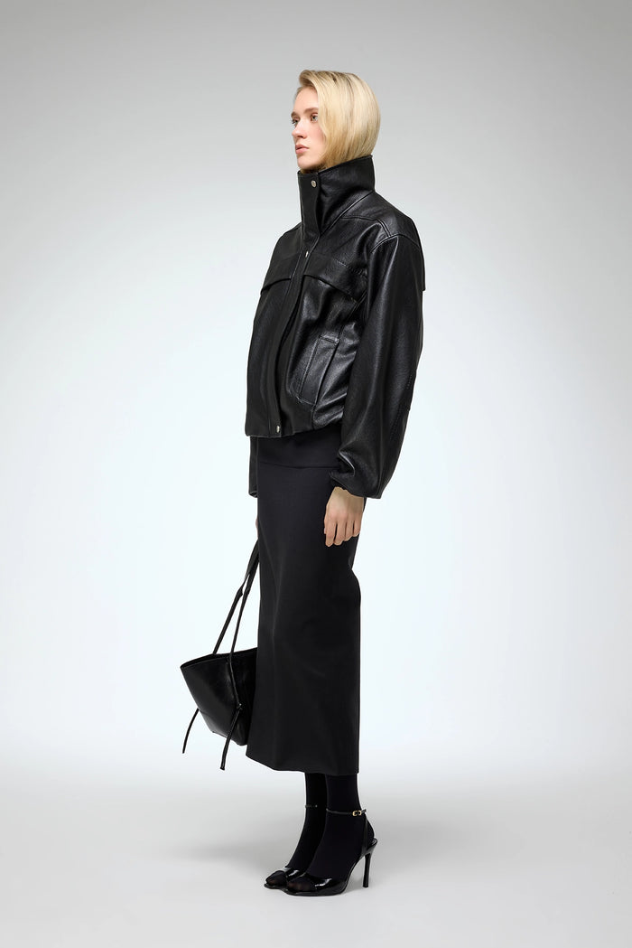 Vespucci By Vsp Eli - Veste En Cuir Noir