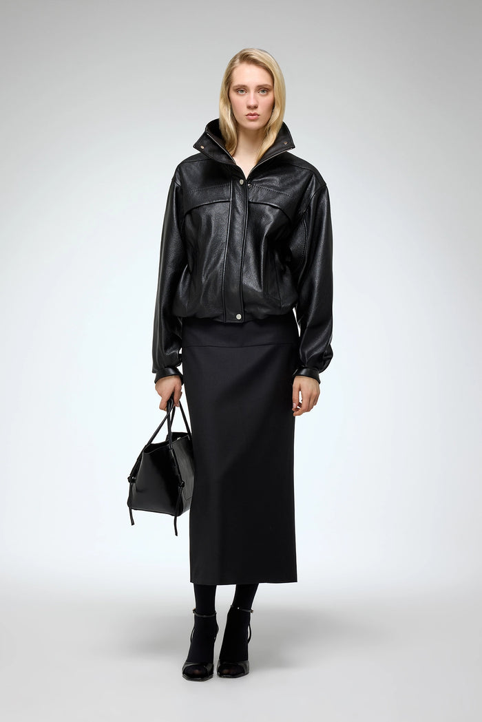 vespucci by vsp Eli - Veste en cuir Noir