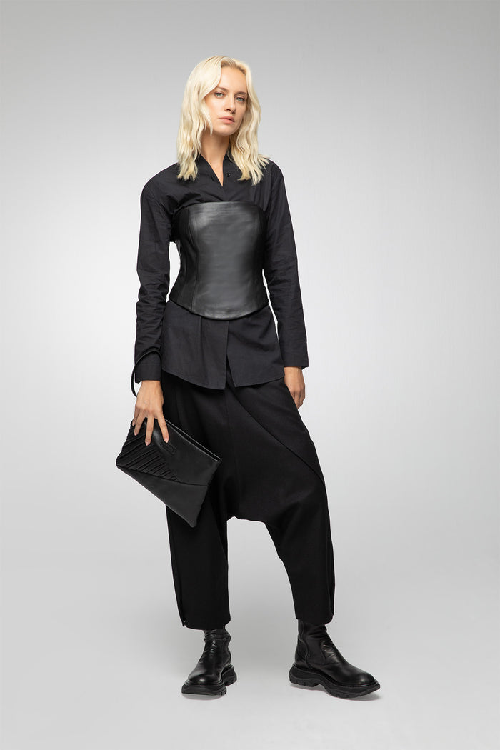 vespucci by vsp Haut en cuir Noir