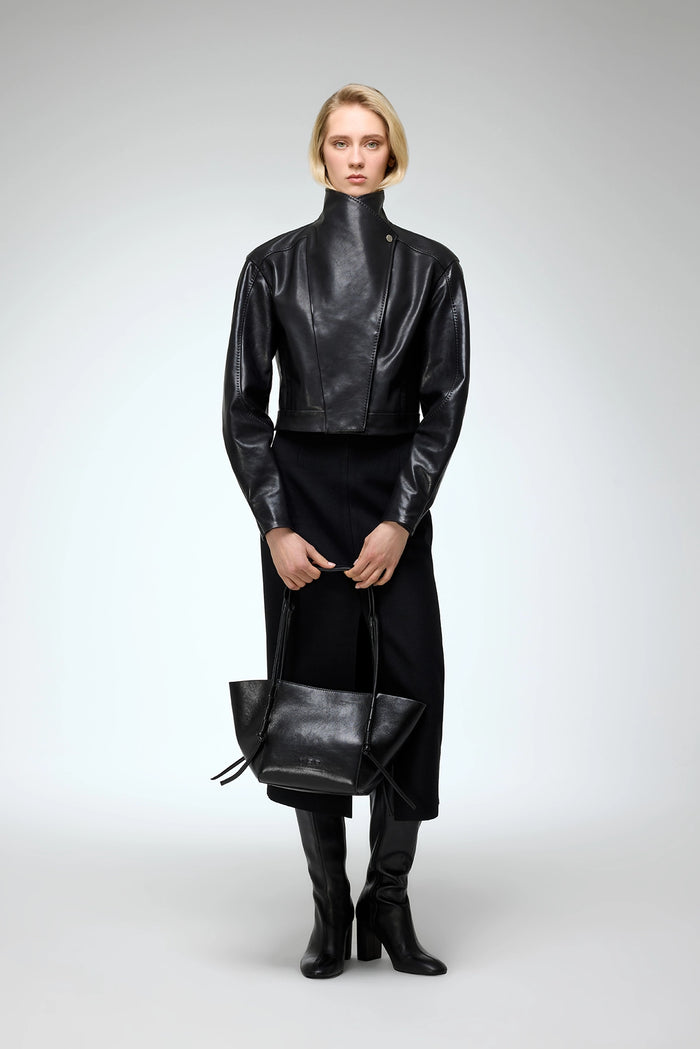Vespucci By Vsp Isla - Veste En Cuir Noir