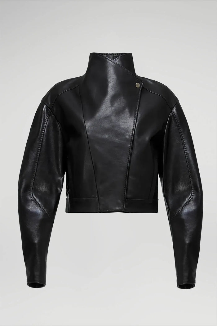 Vespucci By Vsp Isla - Veste En Cuir Noir