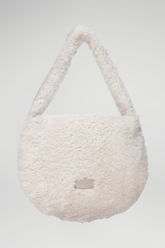 vespucci by vsp Kateline - Sac en peau lainée Ecru